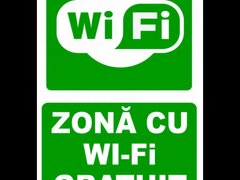 Indicator pentru zona cu wi-fi gratuit