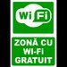 Indicator pentru zona cu wi-fi gratuit